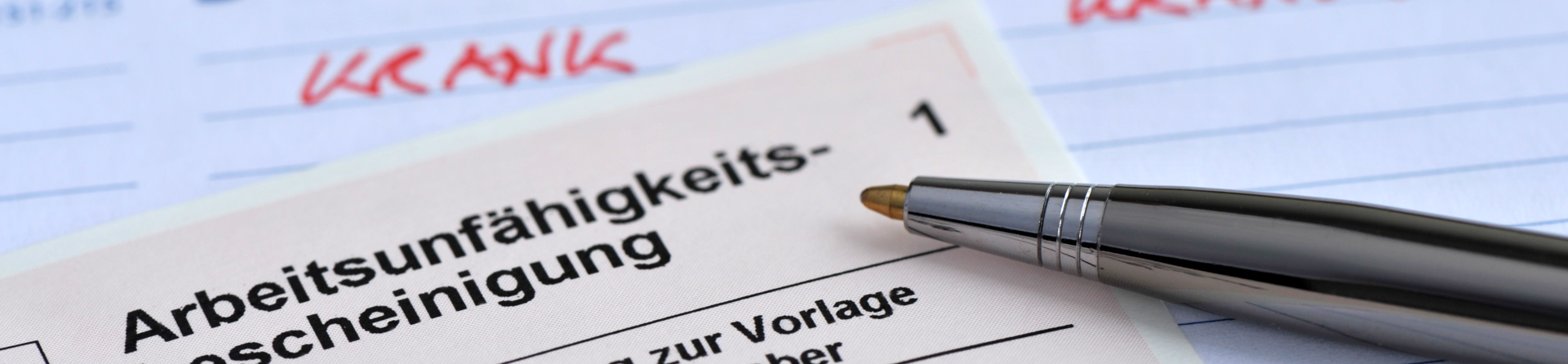 Krankschreibung key